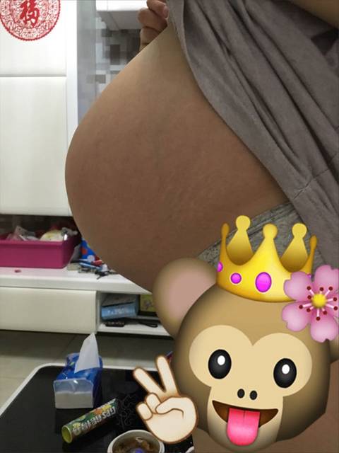 悬浮肚_31+5,肚子一直都怀得很下,而且超突很