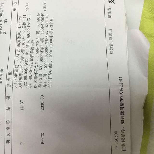 8周_有过稽留流产后怀孕之前孕酮低第一张化