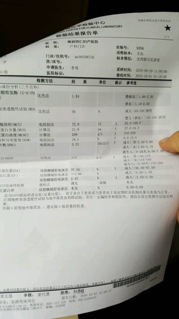 孕16+_唐筛结果疑似地中海贫血,有经验的帮忙
