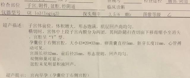 7周的孕囊数据,宝妈们帮忙看看性别~_7周