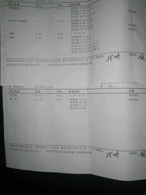 个报告有问题不_在备孕中,月经期第三天抽血查