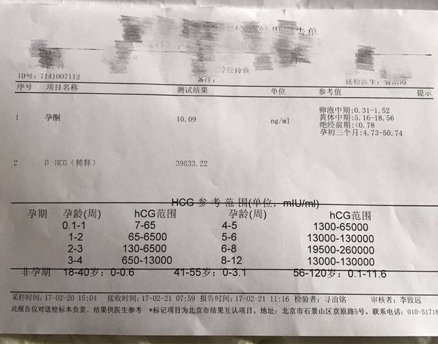 孕初期检查_刚刚检查出怀孕 做了B超和抽血 很