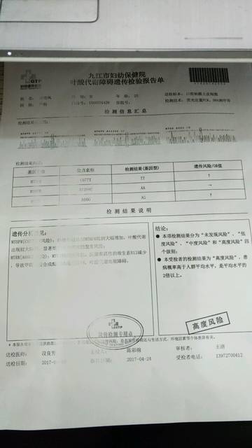 叶酸检查高度危险怎么办?_今天去拿检查报告