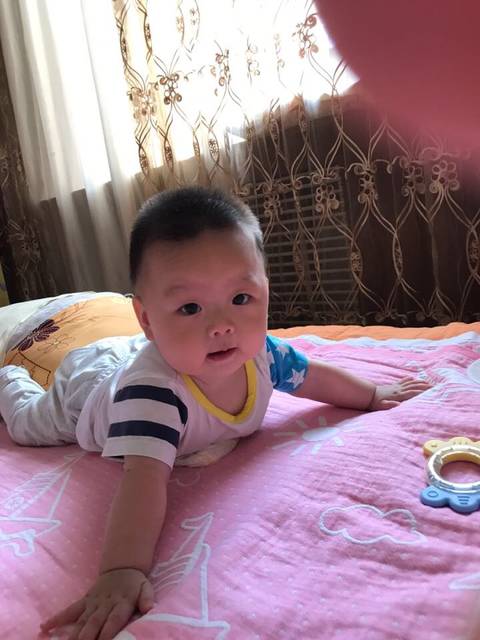 六个月的宝宝还不会翻滚,只会翻身趴着_六个月
