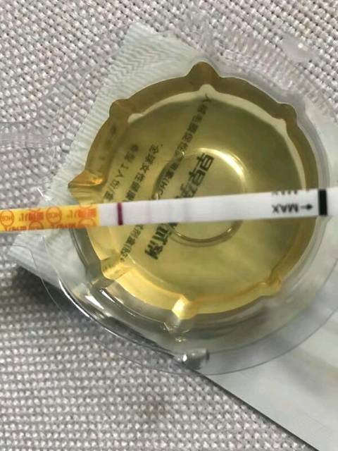 肚子疼,测了金秀儿的早早孕是白板的