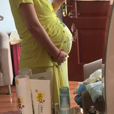 三个月怀男宝肚型图图片