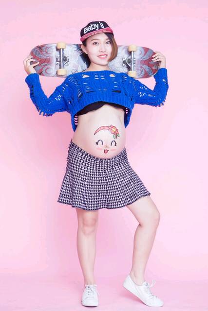 孕34周拍的二胎孕妇照,大家感觉肿么样