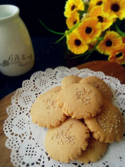 【我爱烘焙】月落之白芝麻桃酥