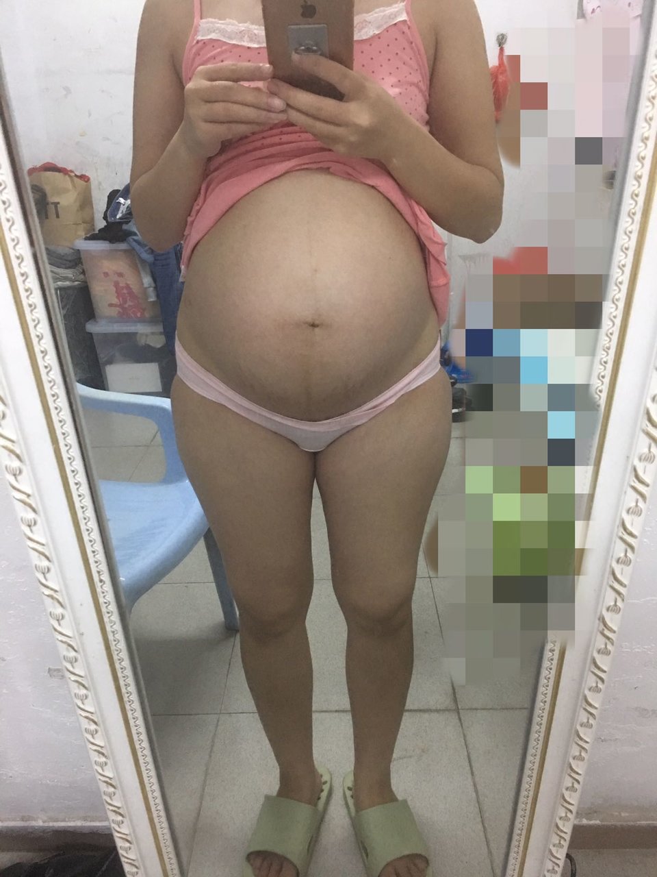 我这肚子是圆的还是尖的？