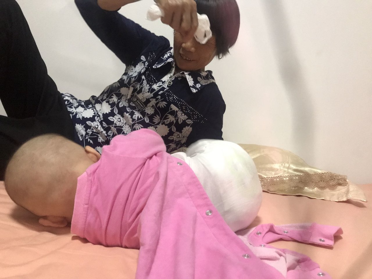 经过一个月的训练终于翻身了