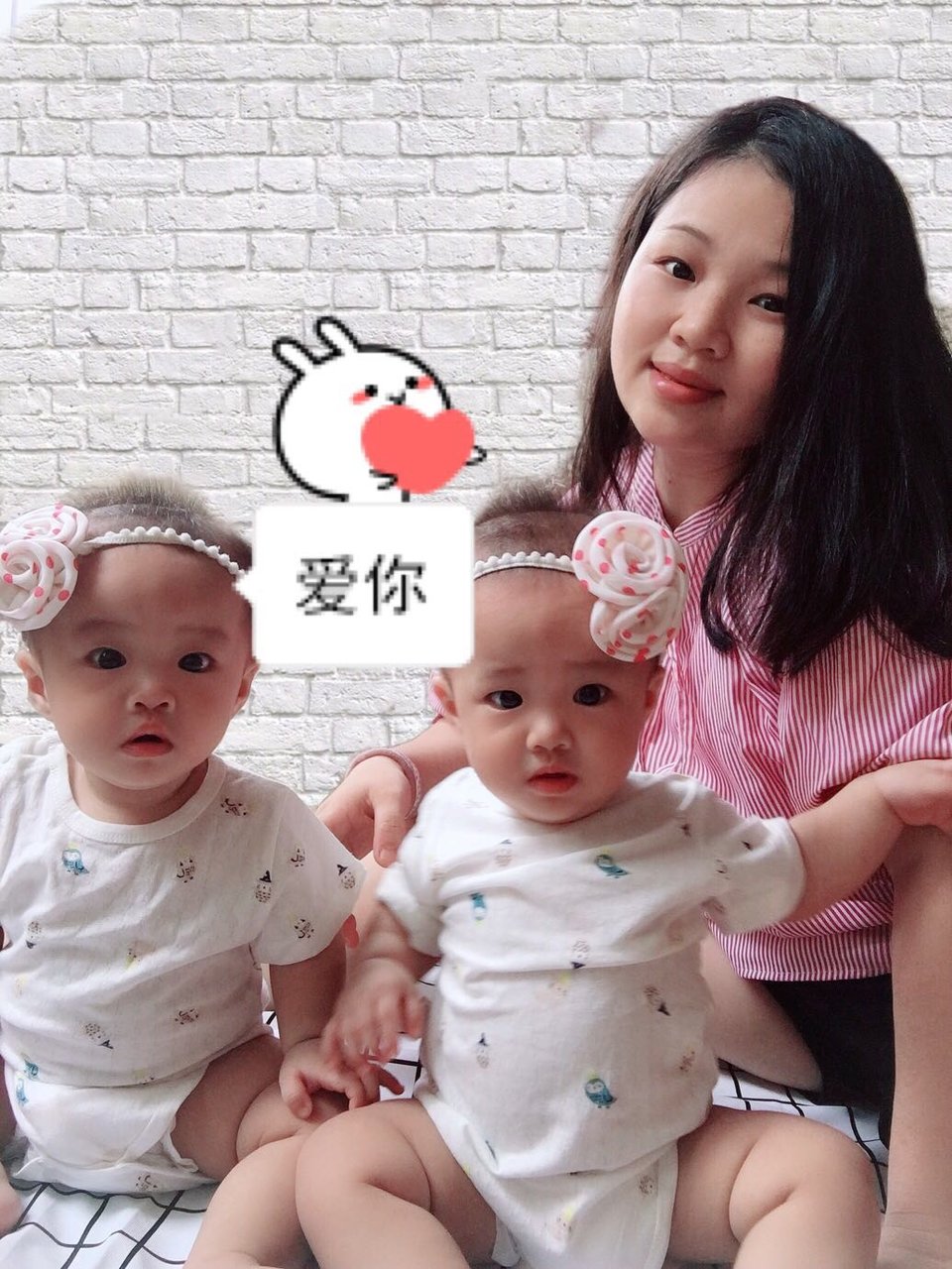 七个月了，愿你们健康成长，我的两个小公举，