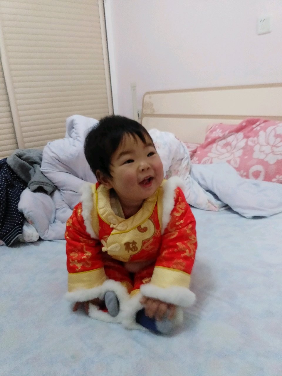 我家男宝快一周岁啦