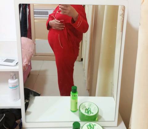 六个月孕妇肚子图图片