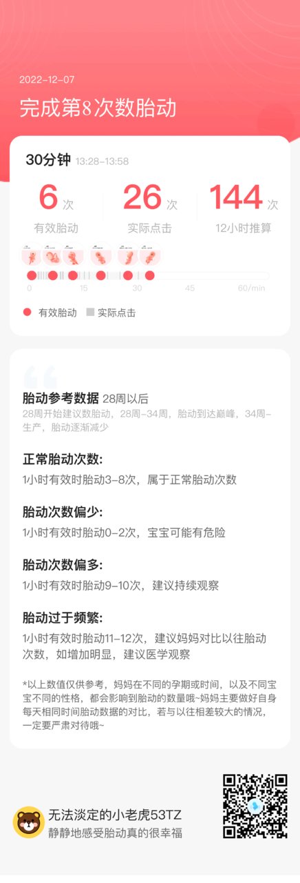 「孕31周1天」 和宝宝的互动瞬间~